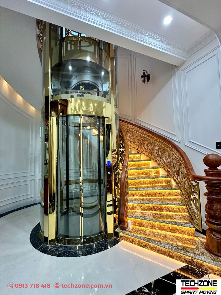 Thiết kế thang máy lầu đài cổ điển